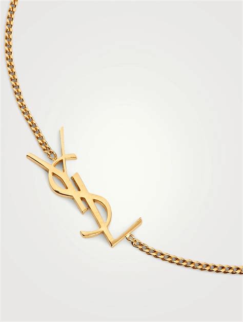 saint laurent ysl monogram cuff|saint laurent bracelets for women.